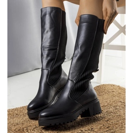 Black Mishin insulated boots 1