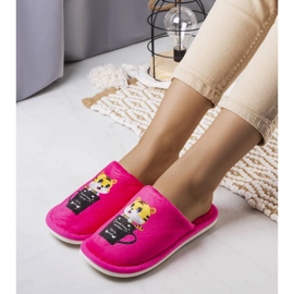 Neon pink soft Catcup slippers 1