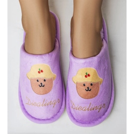 Purple soft slippers from Diealings 1