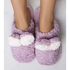 Rabit Purple Soft Slippers 1