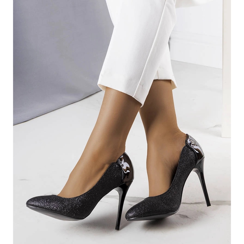 Black glitter pumps from Naina 1 Black glitter pumps from Naina 1