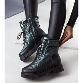 Anderson women's green snow boots black 1