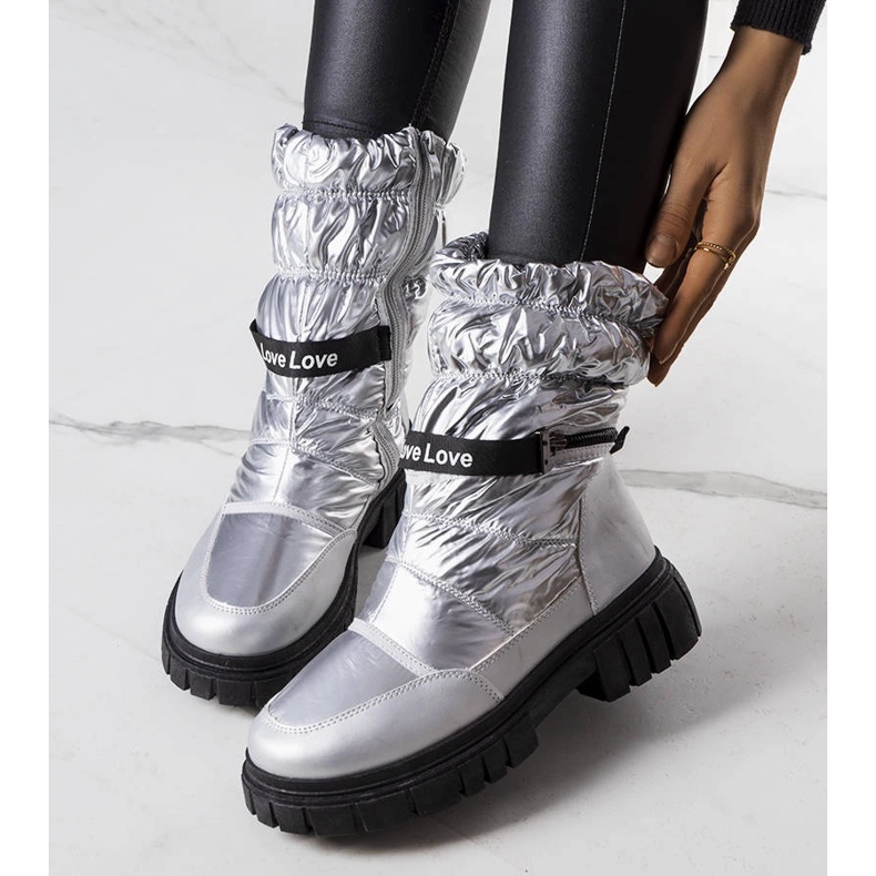 LoveXsnow silver snow boots 1