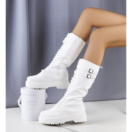 BM Christopher white high boots 1
