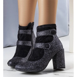 Orlando black brocade boots 1