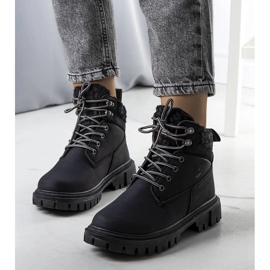 Didians women's black hiking boots 1