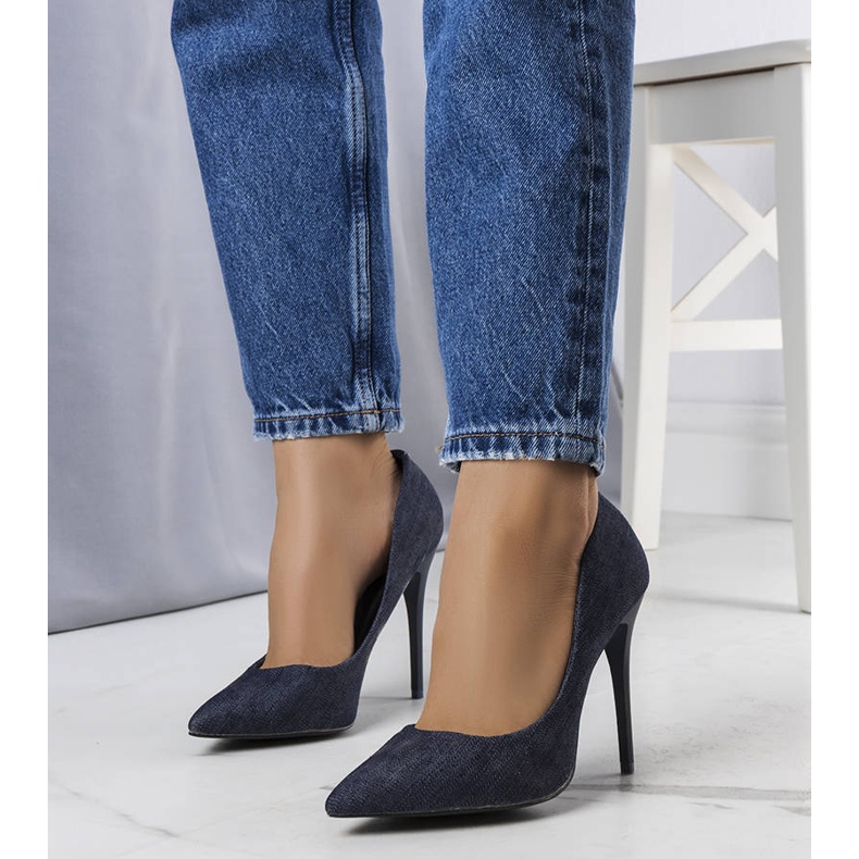 Imard navy high heels blue 1