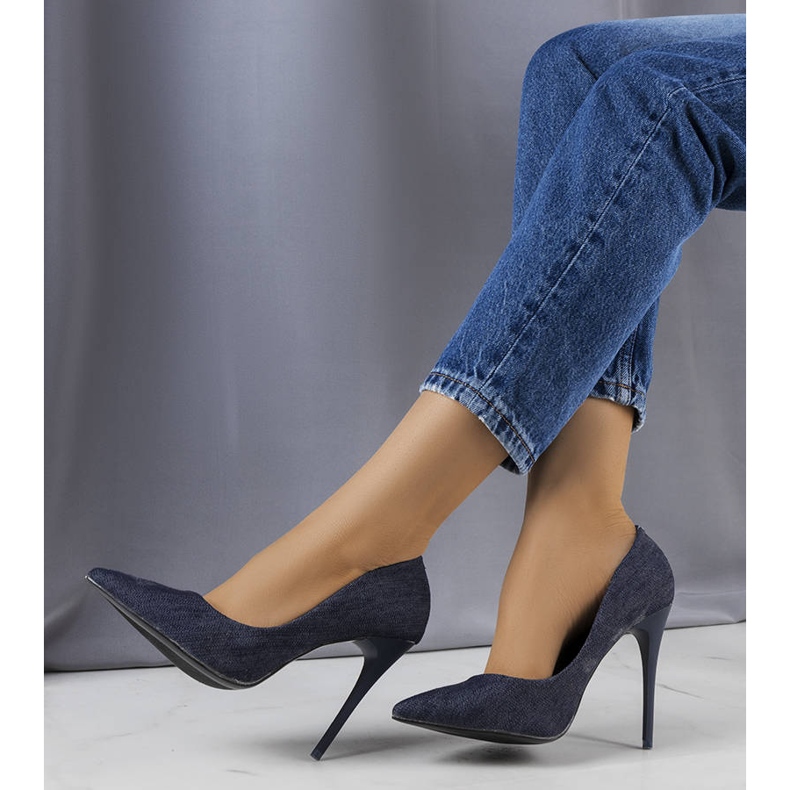 Imard navy high heels blue 2
