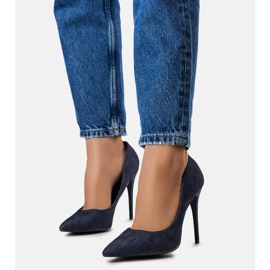 Imard navy high heels blue 4