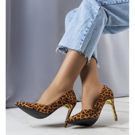 BM Centi brown leopard pumps 1