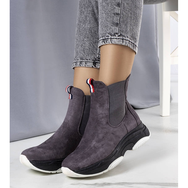 PA1 Gray insulated boots from Takani grey 1