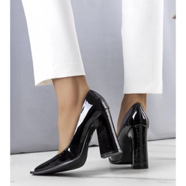 Patel black patent leather pumps 1