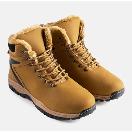 PA1 Terrance men's brown insulated trekking boots yellow 1