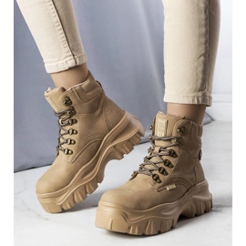 Beige Big Star boots KK274366 1 Beige Big Star boots KK274366 1