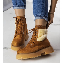 Brown insulated boots with fur from Bernar 1