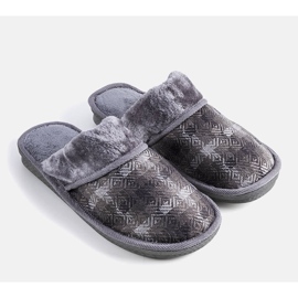 Mirem men's gray slippers grey 1 Mirem men's gray slippers grey 1