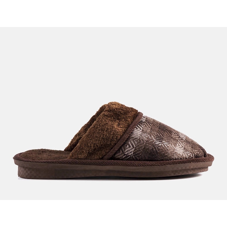 Mirem men's brown slippers 1