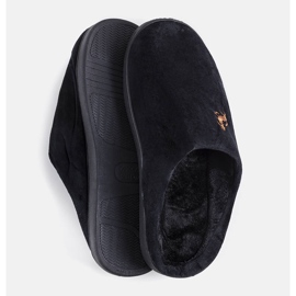 Presse men's black slippers 1