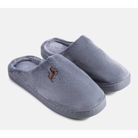 Presse men's gray slippers grey 1
