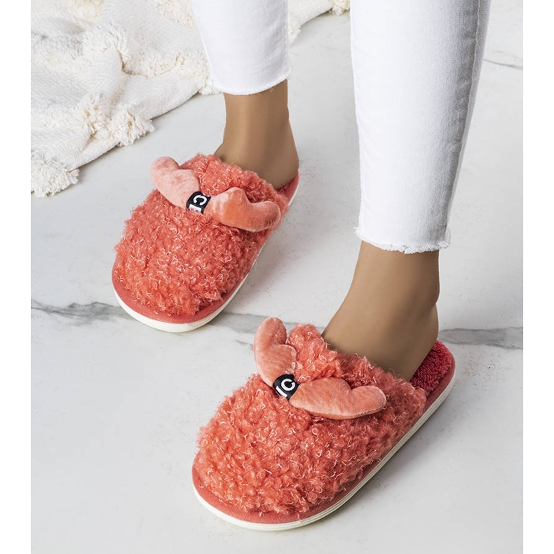 BM Dark pink slippers with fur from Rosny 1