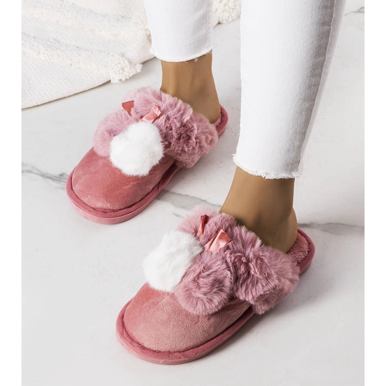 Pink Bonnet Slippers 1