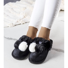 Bonnet black slippers 1