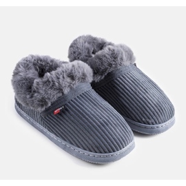 Ruest men's gray high slippers grey 1