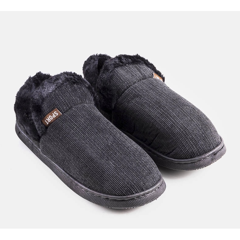 Men's black Voltar high slippers 1 Men's black Voltar high slippers 1