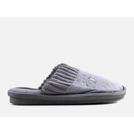 BM Men's gray slippers from Lesseps grey 1