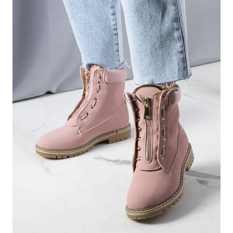 BM Stephanie's pink hiking boots 1