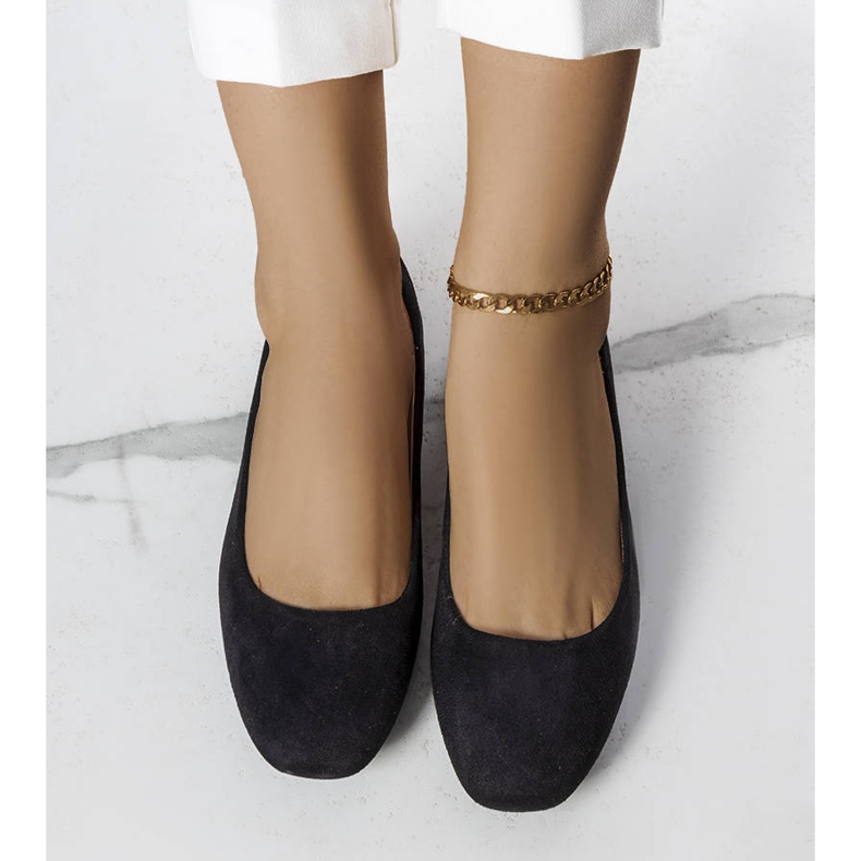 Black suede ballerinas from Jules 1