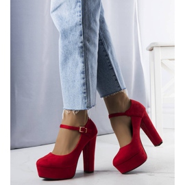 Nathanael red high heel pumps 1