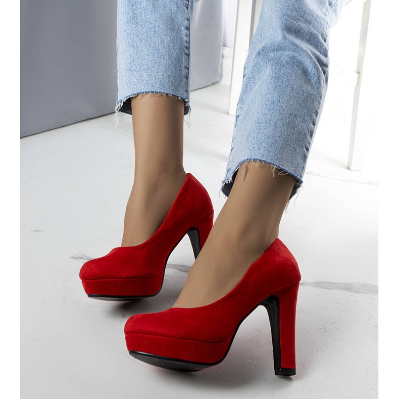 Red heel pumps from Tatum 1