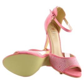 Open pumps on a pin F3053 Pink 2