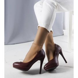 PA1 Burgundy high heel pumps from Santino red 1