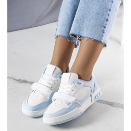Kadie women's blue sneakers white 1