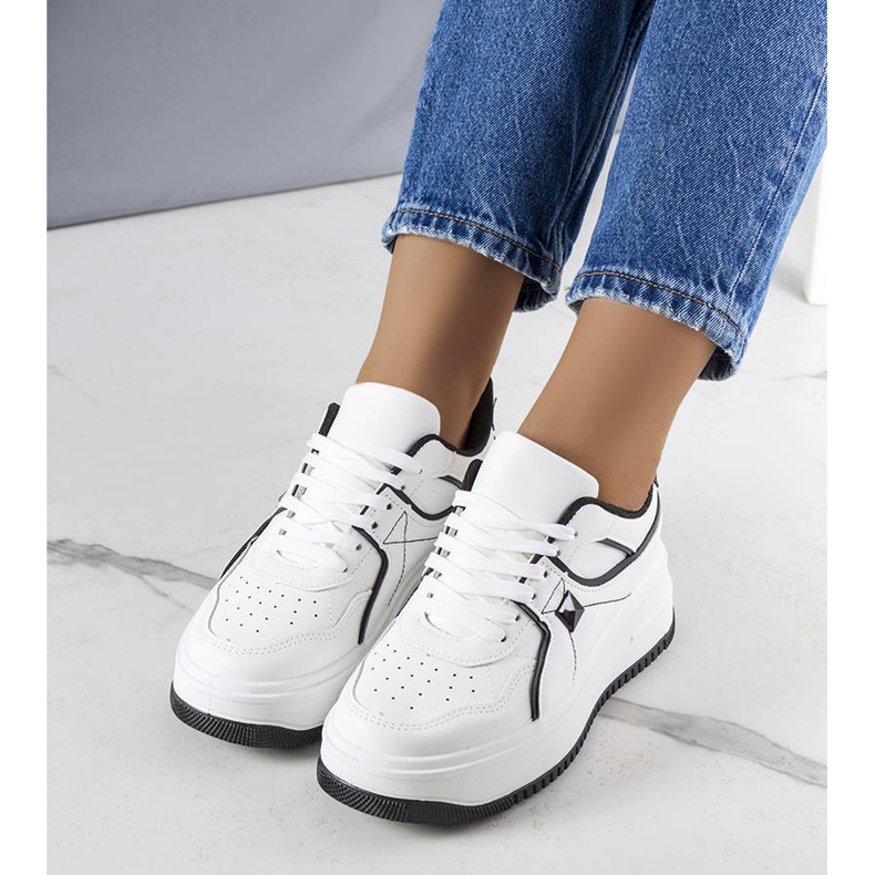 BM Juanita white platform sneakers 1