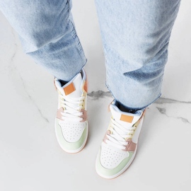 Orange sneakers from Kari white 1