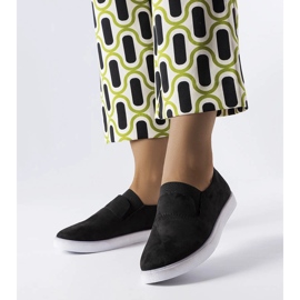 Black eco-suede sneakers from Jamal 1 Black eco-suede sneakers from Jamal 1