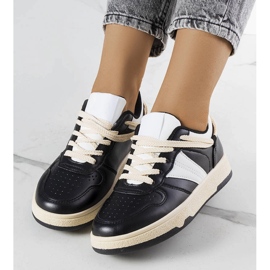 Marcella women's black sneakers beige 1 Marcella women's black sneakers beige 1