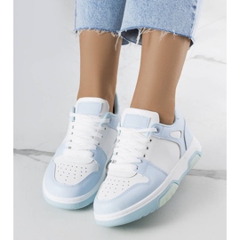 Kristie blue platform sneakers white 1