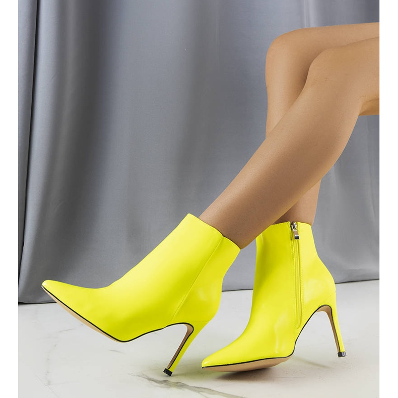 Sandy yellow high heel boots 1 Sandy yellow high heel boots 1