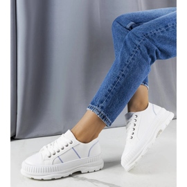 White platform sneakers from Nichole 1