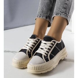 Black platform sneakers from Nichole 1
