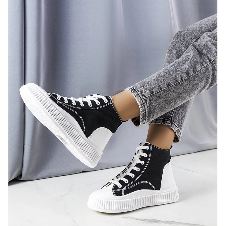 Black platform sneakers from Terri 1