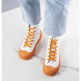 Orange platform sneakers from Terri white 1 Orange platform sneakers from Terri white 1
