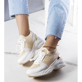 Beige wedge sneakers from Ann 1 Beige wedge sneakers from Ann 1