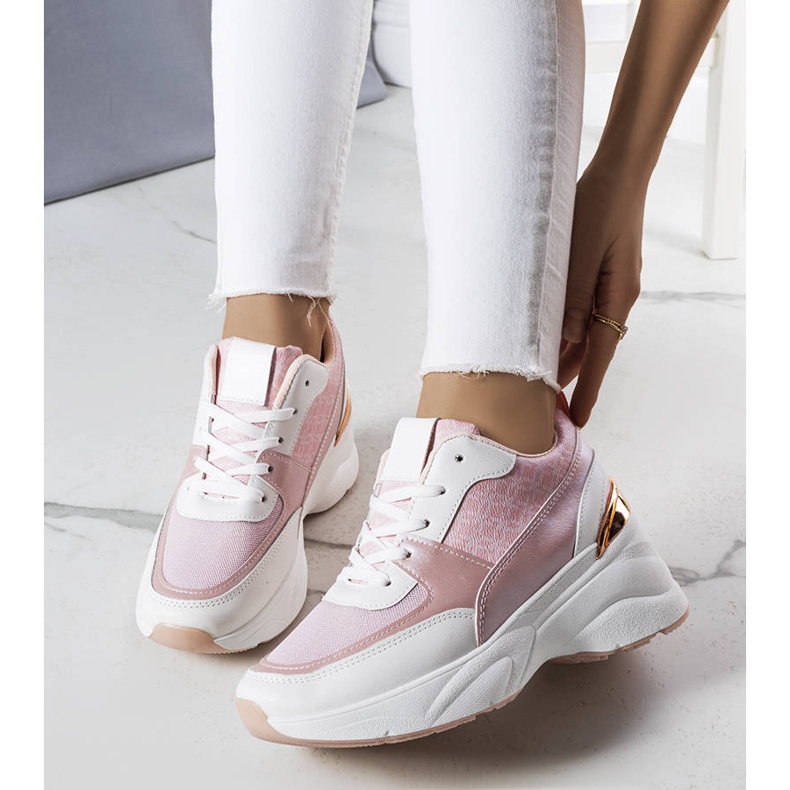 BM Pink sneakers decorated with the Lora monogram 1