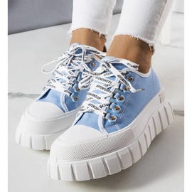 Blue platform sneakers from Toni 1 Blue platform sneakers from Toni 1