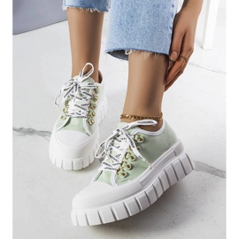Green platform sneakers from Toni 1